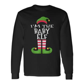 I'm The Baby Elf Family Matching Christmas Pajama Long Sleeve T-Shirt - Monsterry CA