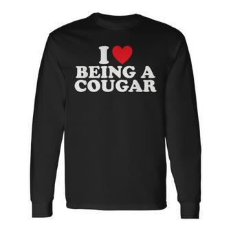 I'm A Cougar I Love Being A Cougar Women's Long Sleeve T-Shirt - Monsterry UK