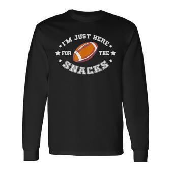 I'm Just Here For The Snacks League Fantasy Football Long Sleeve T-Shirt - Monsterry AU