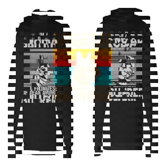 I'm A Proud Dad Of A Freaking Awesome Bull Terrier Long Sleeve T-Shirt | Mazezy