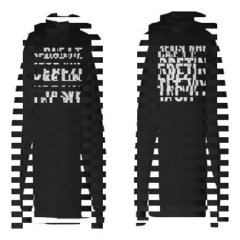 Because I'm The Rebbetzin That's Why Jewish Rabbi Purim Long Sleeve T-Shirt - Seseable