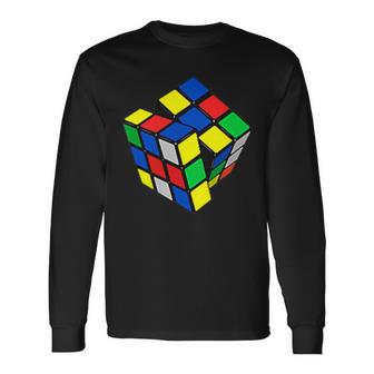 Impossible Rubik Rubix Rubics Cube De Poche Rétro Gaming Boy T-shirt à manches longues - Cadeauxyz