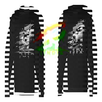 India Cricket Indian Cricket Fan Long Sleeve T-Shirt - Thegiftio