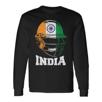 India Cricket T For Fans Jersey Indian Cricket Long Sleeve T-Shirt - Monsterry DE