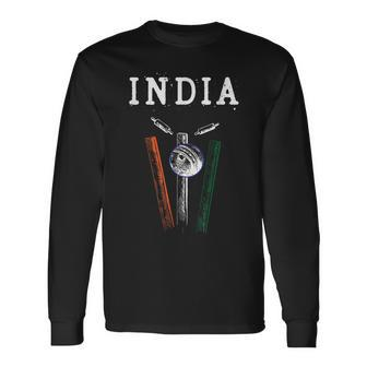 Indian Cricket Player Team Cricket Fans India Cricket Long Sleeve T-Shirt - Monsterry DE