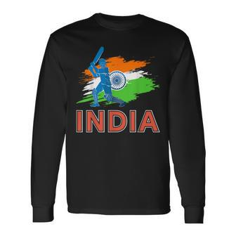 Indian Cricket Team India Cricket Team Fan Jersey Long Sleeve T-Shirt - Seseable