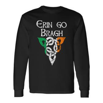 Ireland Celtic Trinity Knot Triquetra Irish Erin Go Bragh Long Sleeve T-Shirt - Thegiftio UK