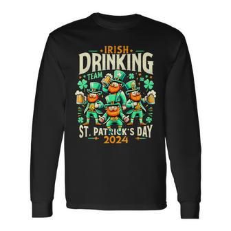 Irish Drinking Team Irish Beer Lovers St Patrick's Day 2024 Long Sleeve T-Shirt - Thegiftio UK
