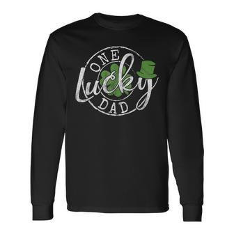 Irish Lucky Dad Father Irish St Patrick's Day Long Sleeve T-Shirt | Mazezy