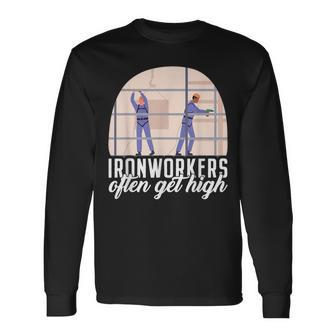Ironworkers American Worker Patriotic Laborer Local Union Long Sleeve T-Shirt - Monsterry CA