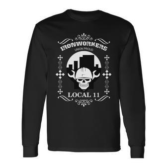 Ironworkers Union Proud Local 11 Long Sleeve T-Shirt - Monsterry CA