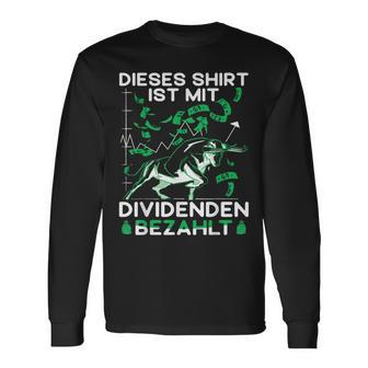 Ist Mit Dividenden Bezahlt Aktien Stock Exchange Langarmshirts - Seseable