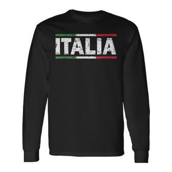 Italia Nationalflagge Italy Urlaub Italienische Familie Langarmshirts - Geschenkecke