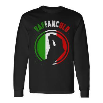 Italian Vaffanculo Italian Sicily Langarmshirts - Seseable