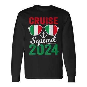 Italy Cruise Squad 2024 Summer Vacation Matching Family Long Sleeve T-Shirt | Mazezy UK