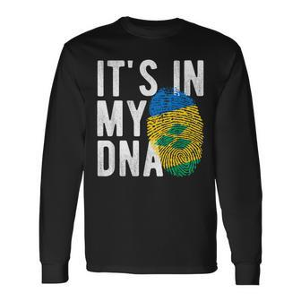 It's In My Dna St Vincent And The Grenadines Flag Long Sleeve T-Shirt - Thegiftio UK
