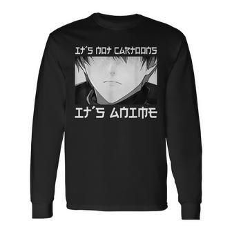 It's Not Cartoons It's Anime N Boy Otaku Anime Long Sleeve T-Shirt - Monsterry UK