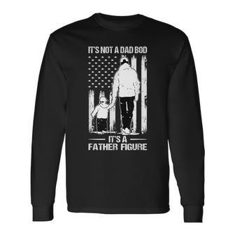It's Not A Dad Bod It's A Father-Figure Dad & Son Walking Long Sleeve T-Shirt - Monsterry DE
