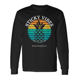 Ivf Embryo Transfer Day Pineapple Long Sleeve T-Shirt - Monsterry AU