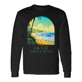 Jaco Travel Traveling Trip Summer Vacation Jaco Costa Rica Long Sleeve T-Shirt - Monsterry AU