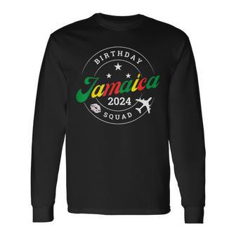 Jamaica Birthday Squad Trip 2024 Vacation Party Matching Long Sleeve T-Shirt | Mazezy