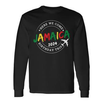 Jamaica Birthday Trip 2024 Family Matching B-Day Crew Party Long Sleeve T-Shirt - Monsterry UK