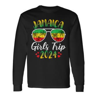 Jamaica Girls Trip 2024 Family Matching Summer Vacation Long Sleeve T-Shirt - Seseable