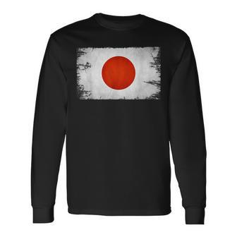 Japan Flag Japanese Pride Asian-American Long Sleeve T-Shirt - Monsterry AU