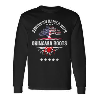 Japanese American Raised With Okinawa Roots Japan Long Sleeve T-Shirt - Monsterry DE