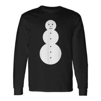 Jeezy Snowman Angry Snowman Long Sleeve T-Shirt - Seseable