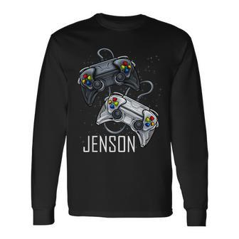 Jenson Video Game Online Gaming Gamer Player Boys Name Long Sleeve T-Shirt - Seseable