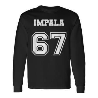 Jersey Style 67 1967 Impala Old School Lowrider Long Sleeve T-Shirt - Monsterry CA