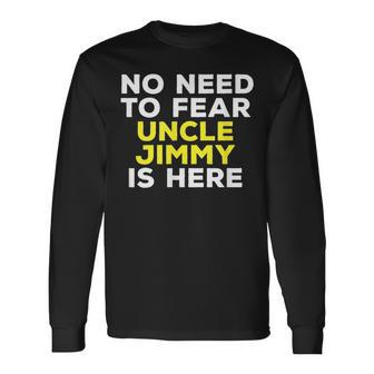 Jimmy Uncle Family Graphic Name Long Sleeve T-Shirt - Seseable