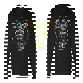 Jirafa Arte Colorido Animales Zoo Jirafa Camiseta de manga larga - Regaloses