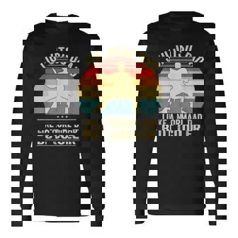 Jiu Jitsu Dad Like A Normal Dad But Cooler Father's Day Bjj Long Sleeve T-Shirt - Thegiftio UK