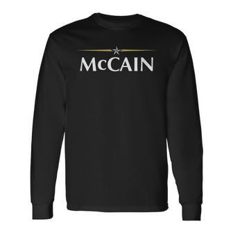 John Mccain Memorial Veteran Senator Hero Campaign Long Sleeve T-Shirt - Monsterry DE