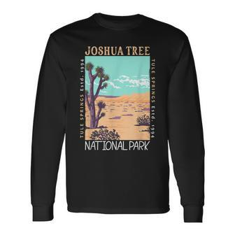 Joshua Tree National Park California Tule Springs Vintage Long Sleeve T-Shirt - Monsterry CA