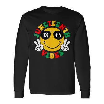 Junenth 1865 Celebrate Black Pride Freedom African Retro Long Sleeve T-Shirt - Monsterry AU