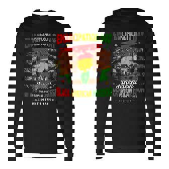 Junenth Black American Freedom Day June 19 1865 Long Sleeve T-Shirt - Seseable