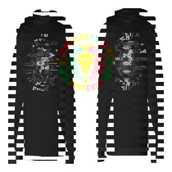 Junenth Is My Independence Day Lion Free Ish Since 1865 Long Sleeve T-Shirt | Mazezy