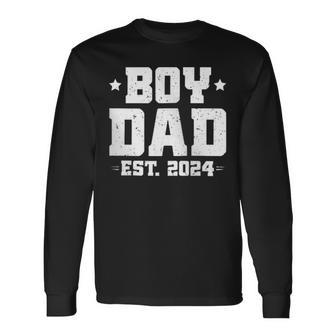 Junge Papa Est 2024 Gefördert Um Papa Zu Werden Neuerateratertag Kapuzenjacke Langarmshirts - Geschenkecke