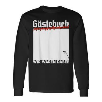 Junggesellenabschied Party Gästebuch Unterschrift Jga Langarmshirts - Geschenkecke