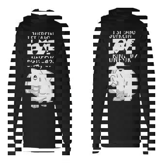 I Just Freaking Love Bunnies Ok Bunny Rabbi Long Sleeve T-Shirt | Mazezy
