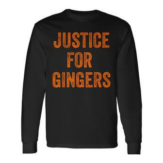 Justice For Gingers Pride Ginger Irish Long Sleeve T-Shirt - Monsterry