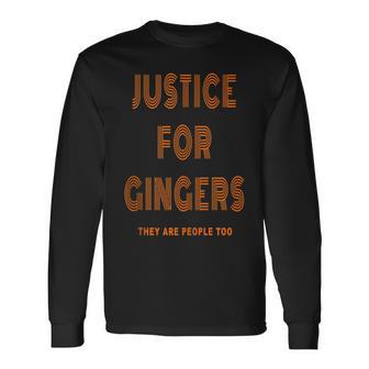 Justice For Gingers Pride Ginger Irish Long Sleeve T-Shirt - Monsterry