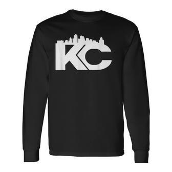 Kansas City Skyline KC T Kc Long Sleeve T-Shirt - Monsterry