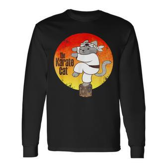 The Karate Cat Long Sleeve T-Shirt - Monsterry UK