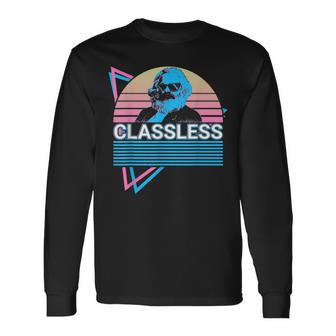 Karl Marx Communism Communist Socialism Classless Long Sleeve T-Shirt - Monsterry