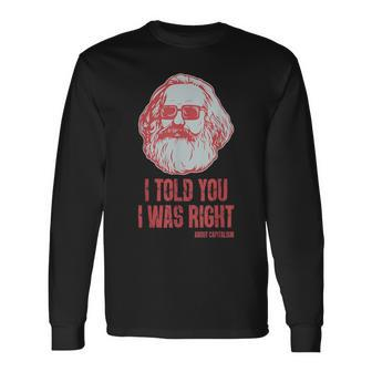 Karl Marx Marxism Communism Socialism Philosophy Langarmshirts - Seseable
