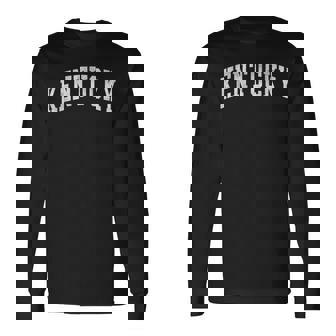 Kentucky Throwback Print Classic Long Sleeve T-Shirt | Mazezy